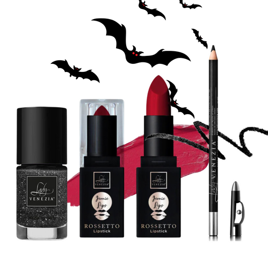 Speciale Kit Halloween - Smalto, Rossetto Long Lasting, Matita Occhi Nero