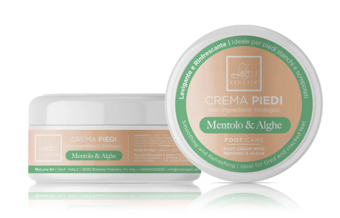 Kit Cura Gambe/Piedi  - Crema Gambe Gel Ghiaccio 150 ml - Crema Piedi Lenitiva e Levigante 150 ml