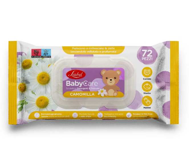 Liabel - Salviette Baby Care - 72 pz - Fragranze Assortite