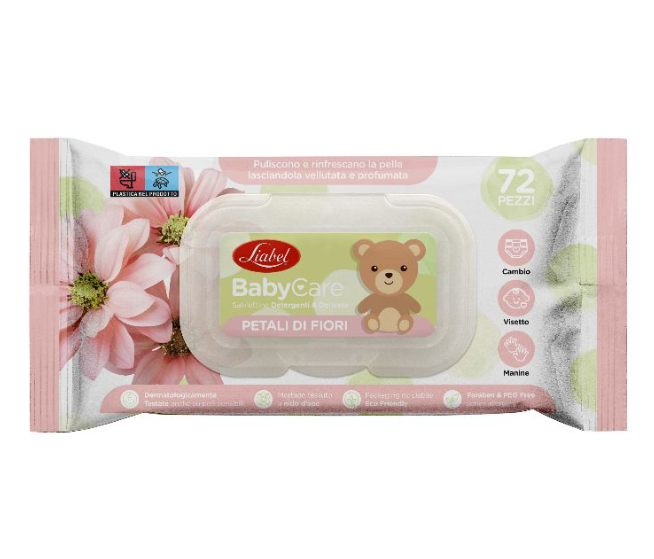 Liabel - Salviette Baby Care - 72 pz - Fragranze Assortite