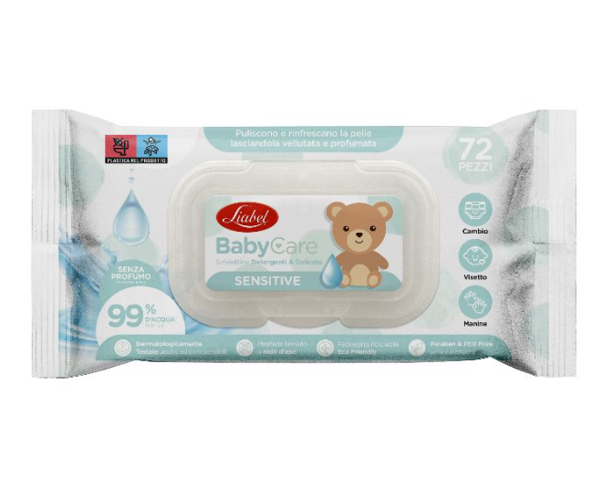 Liabel - Salviette Baby Care - 72 pz - Fragranze Assortite