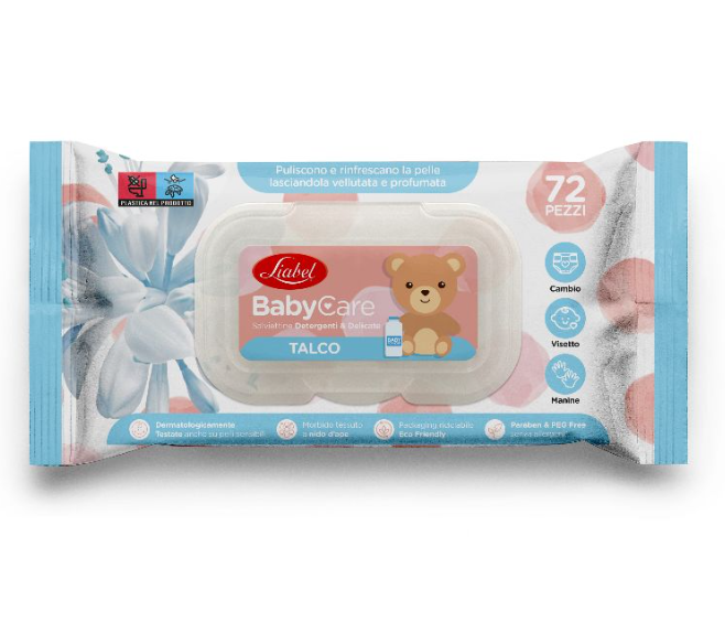 Liabel - Salviette Baby Care - 72 pz - Fragranze Assortite